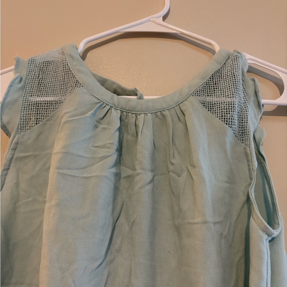 Doe & Rae Aqua Sleeveless Tank Top - Picture 2 of 5